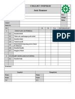 Checklist Inspeksi Chain Block | PDF