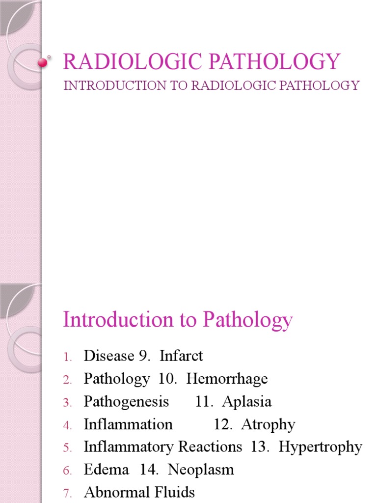 Radiologic Pathology Intro 1 | PDF | Lymphatic System | Lymphoma