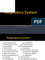 Respiratory System Diseases and Conditions