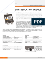 100A Redundant Isolation Module Datasheet