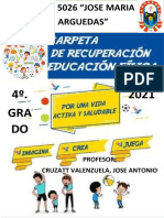 CARPETA DE RECUPERACIÓN 4to Grado