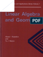 Linear Algebra and Geometry - Kostrikin