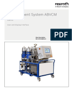 Oil Treatment System ABVCM: Size 50 User and Display Interface