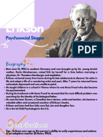 Psychosocial Stages Erik Erikson