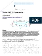 Demystifying RF Transformers