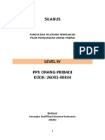 Silabus Kursus Dan Pelatihan Perpajakan Pajak Penghasilan Orang Pribadi Level IV PPH Orang Pribadi Kode