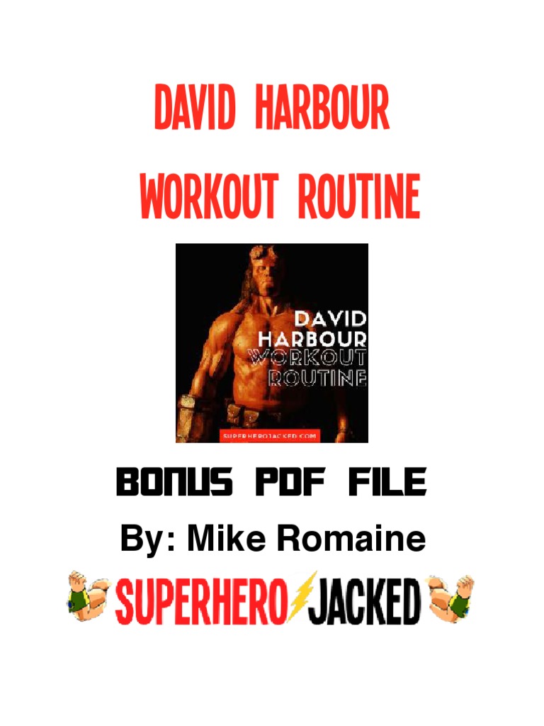 David Harbour PDF | PDF | Weight Training | Physical Exercise