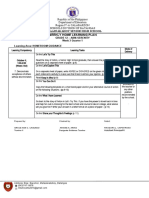 Weekly Home Learning Plan: Mataasnakahoy Senior High School