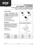 Stp10Nk80Zfp Stp10Nk80Z - Stw10Nk80Z: N-Channel 800V - 0.78 - 9A - To-220/Fp-To-247 Zener-Protected Supermesh Mosfet