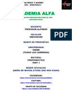 Academia Alfa Test 1 Propedeutico