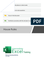 Excel Training Deck (Basic To Intermediate Level)