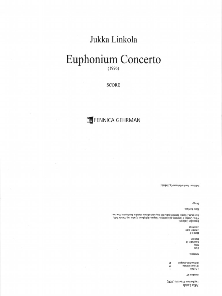 Score I Euphonium Concerto PDF