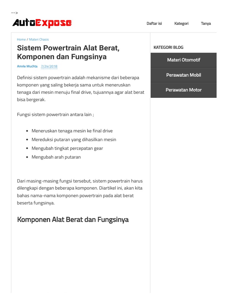 Sistem Powertrain PDF