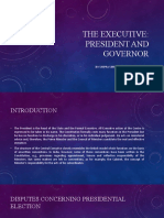 The Executive: President and Governor: By: Shipra Sinha - Assistant Professor