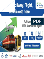 Book Railway, Flight, Bus Tickets Here: Authorised IRCTC & IATA Accredited Agent