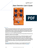 Aftershock Bass Distortion User's Guide: Welcome