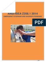 Emergency Eyewash and Shower Standard ANSI.ISEA Z358.1 2014