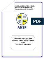 ANSP Prueba médica convocatoria 2022