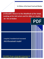 al-Ghazali’s Return to the Madhhab of the Salaf Looking at his Asharism