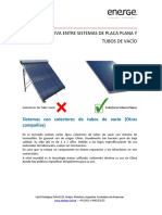 Comparativa Tubos de Vacío - Placa Plana