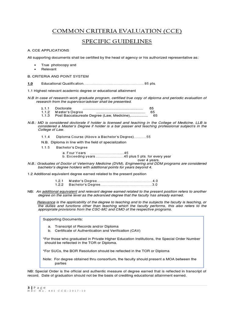 NBC (CCE) GUIDELINES (Latest) | PDF | Academic Degree | Thesis
