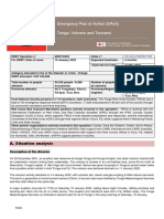 Emergency Plan of Action (Epoa) Tonga: Volcano and Tsunami: A. Situation Analysis