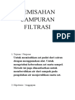 PEMISAHAN CAMPURAN FILTRASI