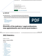 Diversity of The Judiciary Legal Professions, New Appointments and Current Post-Holders - 2022 Statistics - GOV - UK