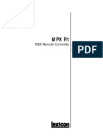 MPX R1: User Guide MIDI Remote Controller