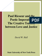 Paul Ricoeur and the Poetic Imperative the Creative Tension Between Love and Justice (W. David Hall) (Z-lib.org)