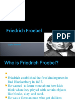 Friedrich Froebel's Contributions to Early Childhood Education