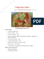 Resepi Kerabu Maggi Siam Sedap