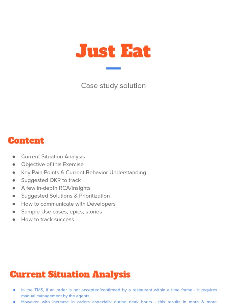 Just Eat - Solution | PDF | Restaurants