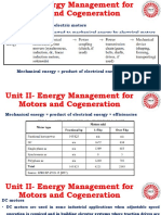 Unit II Energy Management For Motors and Cogeneration