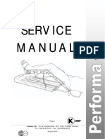 Service Service Manual Manual: Kinetec S.A. - Z.I. de Tournes-Cliron - B.P. 1109 - F-08090 Tournes