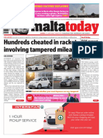 Malta: Hundreds Cheated in Racket Involving Tampered Mileage