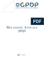 Privacy - Relazione annuale 2021