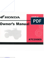 1984 Honda Big Red ATC200ES Manual