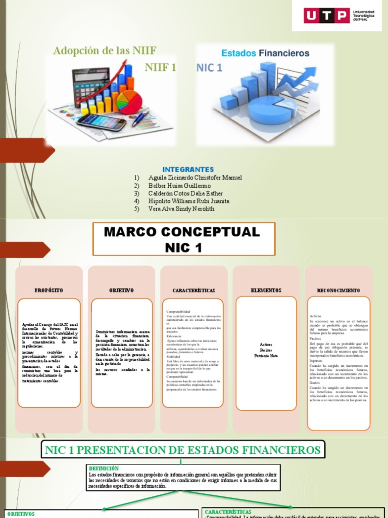 Nic 1 Presentación De Estados Financieros Pdf Normas 