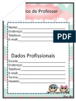 Dados Do Professor - Planejamento Docente