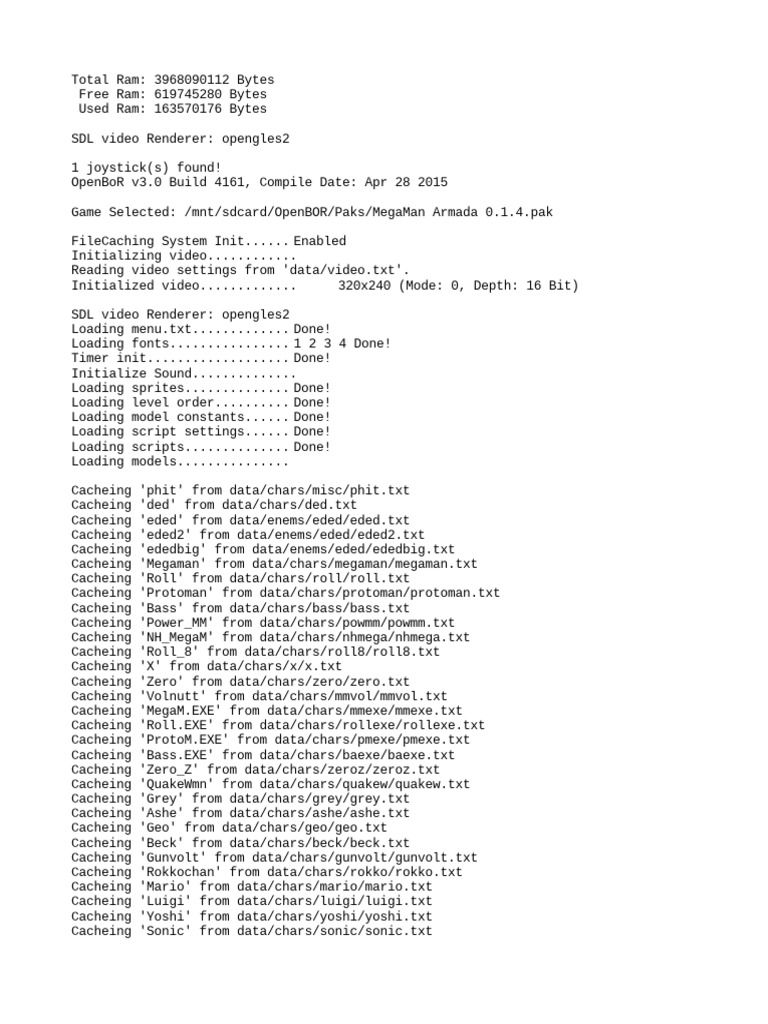 Open Bor Log | PDF | Text File | Random Access Memory