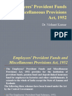 Employees' Provident Funds and Miscellaneous Provisions Act, 1952