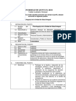 Convocatoria Psicologo (A) de La Unidad de Salud Integral