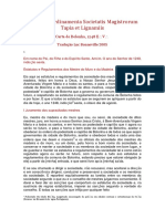 Carta de Bolonha - Statuta Et Ordinamenta Societatis Magistrorum Tapia Et Lignamiis