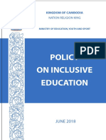 Policy On Inclusive Education: JUNE 2018