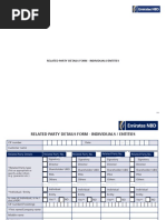 Related Party Details Form - Individuals-Entity