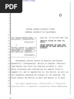 (Motion Filed On June 12, 2006) Order Denying in Part and Granting in Part Motion To Dismiss