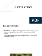 Pelletization