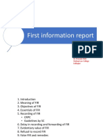 First Information Report: Dr. Praveen Patil Shahaji Law College Kolhapur