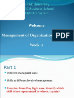 Welcome Management of Organization (MGT 701) Week 2